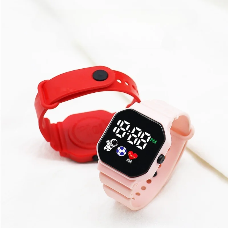 أزياء الأطفال الساعات LED الرقمية للأطفال للماء ووتش سيليكون الكرتون الإلكترونية ساعة اليد الرياضية على مدار الساعة هدايا الأطفال