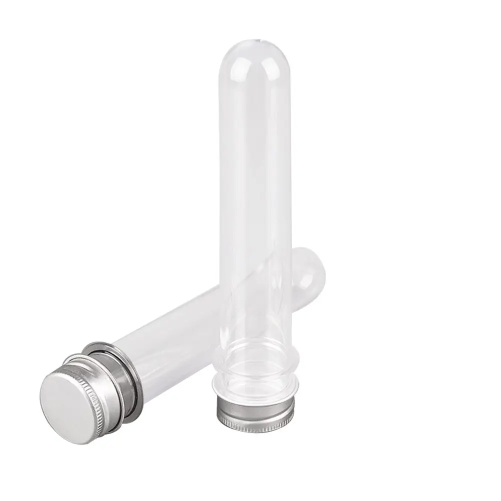 10 Pcs Clear Test Tubes Laboratory Mini Containers with Lids Liquid Empty Lotion Packaging