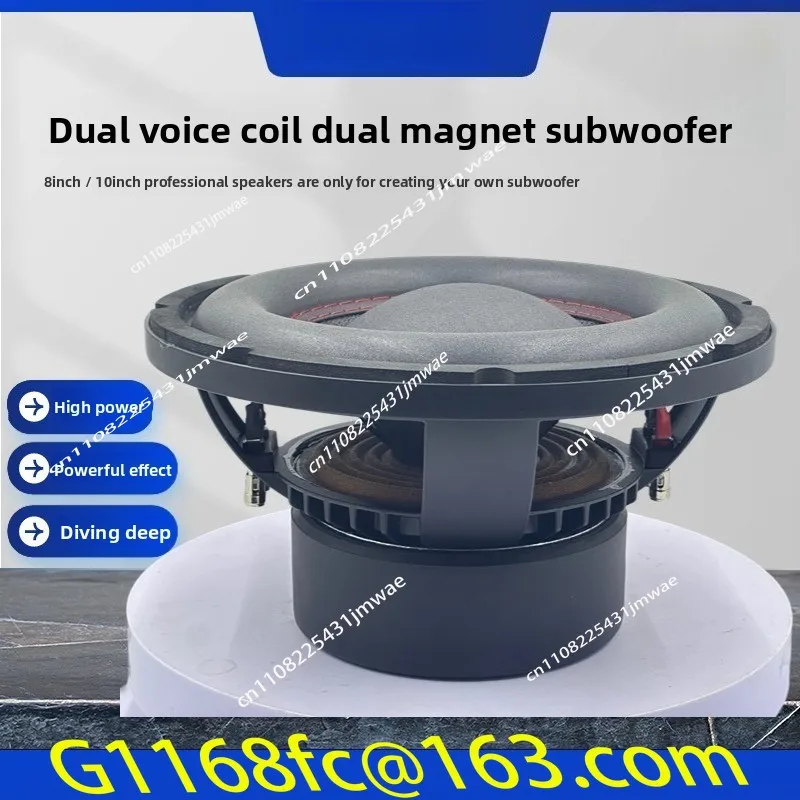 10-Inch Aluminum Frame 4 + 4Ω Double Voice Coil 140 Double Magnet 50 Cores High Power