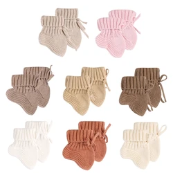 1 Pair Infant Warm Knitted Socks, Soft Breathable Baby Learning to Walking Socks for Indoor and Outdoor 0-6 Months
