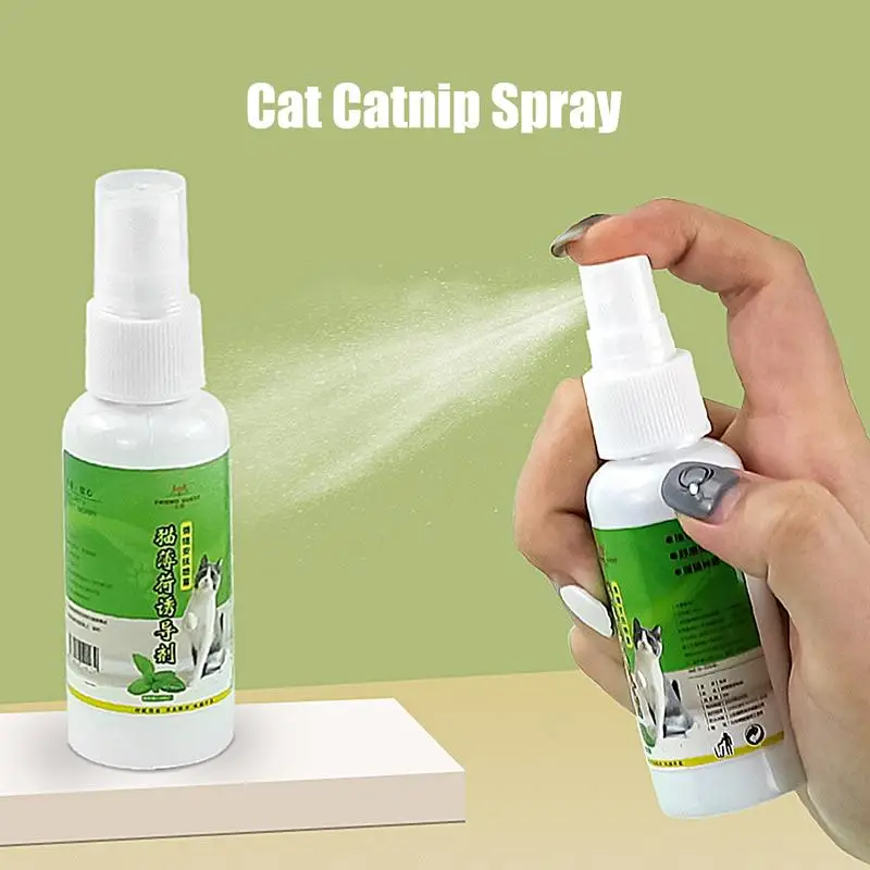 Cat Catnip Spray Soothe Mood Scratch Training Repellent Discourage Clawing Powerful Attraction Catmint Extract Pet Mint Inducer