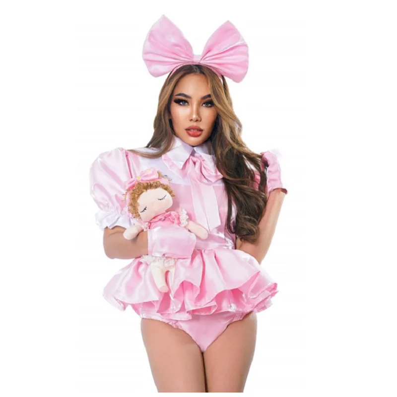 Hot selling adult sissy Dollie Daydreams Sissy Dress cosplay with lock maid set customization