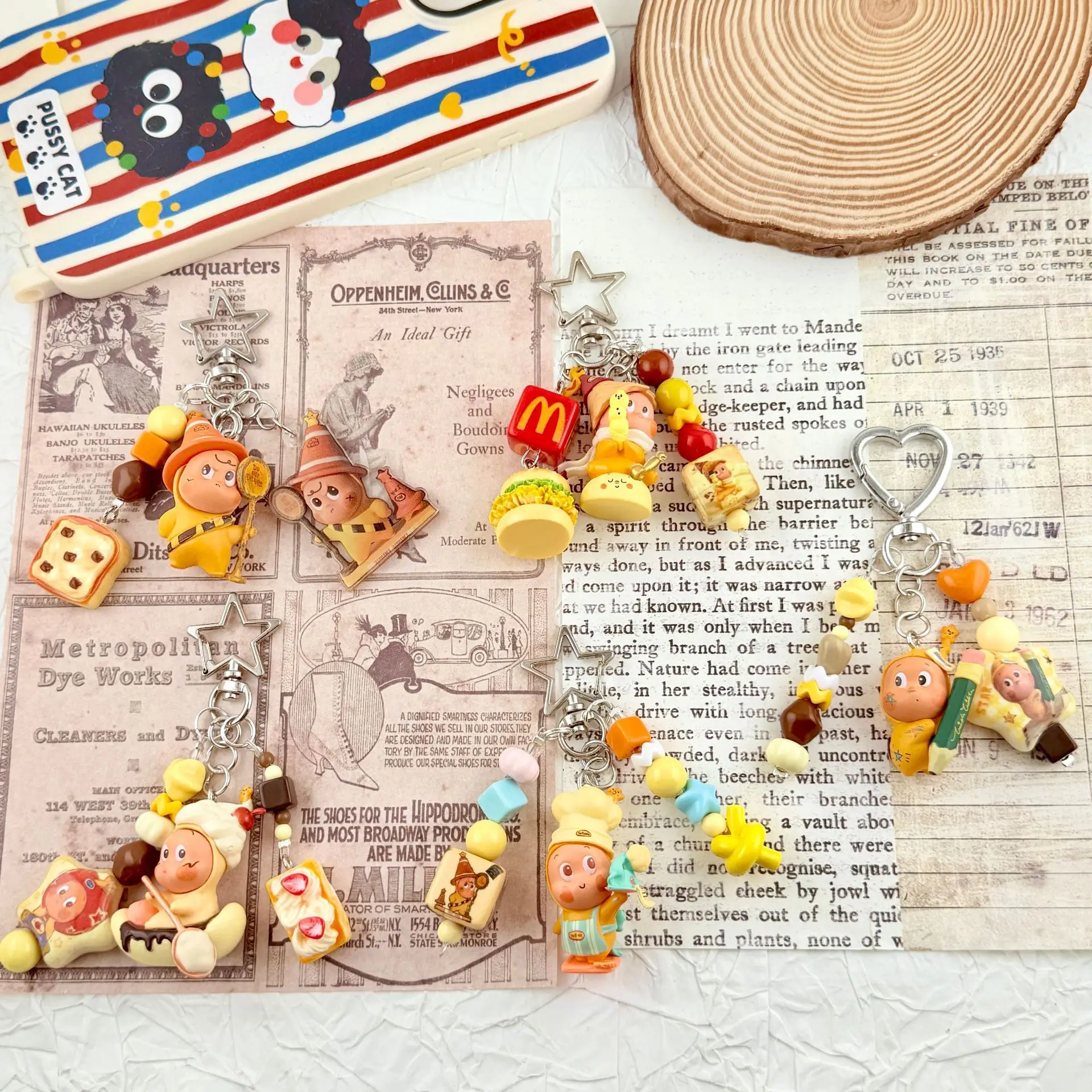 

1/5PCS Star People Doll Mobile Phone Charms Fashion Accessories Keychains Gift Jewelry