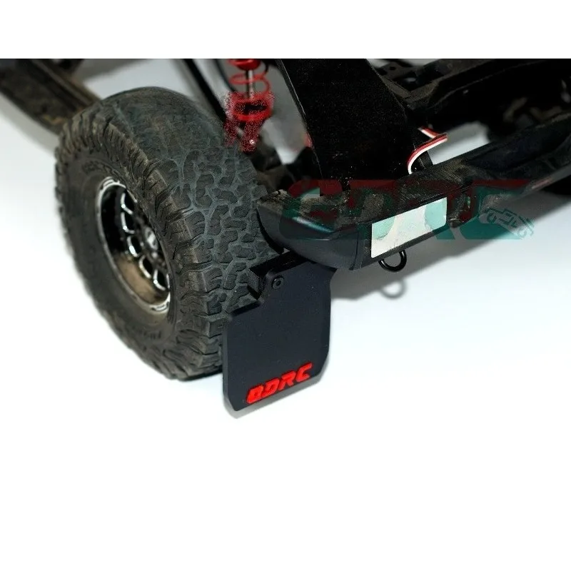 1/8 RC Crawler Widened Fenders for KM Bronco Raptor RC Car Soft Rubber Scale Upgrade Mudguards Bolt-On Installation