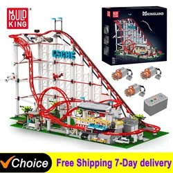 IN STOCK Technical Roller Coaster Building Block The Motorized Roller Coaster Model educational MOC Toys For Kids Christmas Gift
