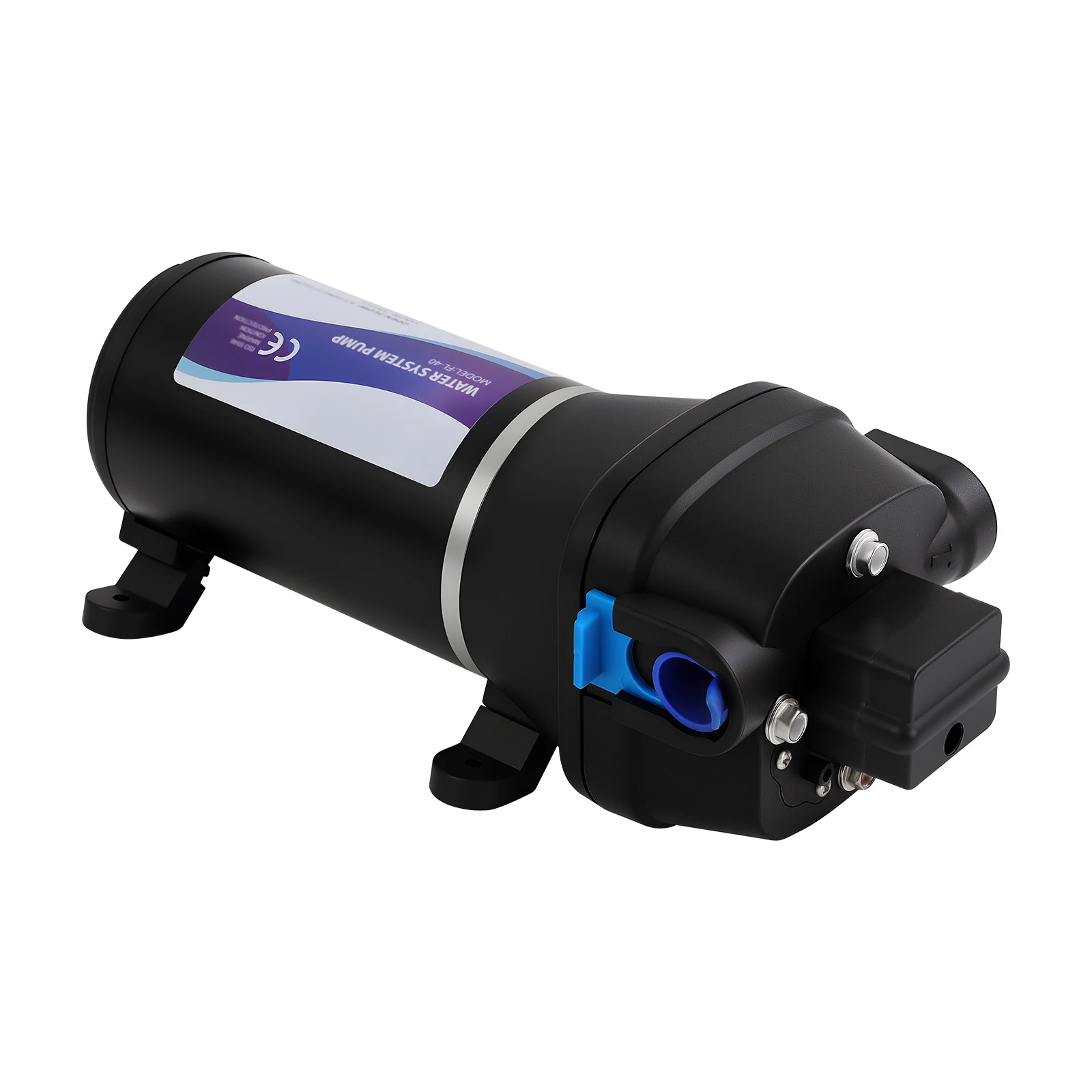 Wasserpumpe 12 V Druckwasserpumpe 4,5 GPM Selbstansaugende Wasserpumpe mit Druckschalter für Haus Küche Bad Wohnmobil Marine