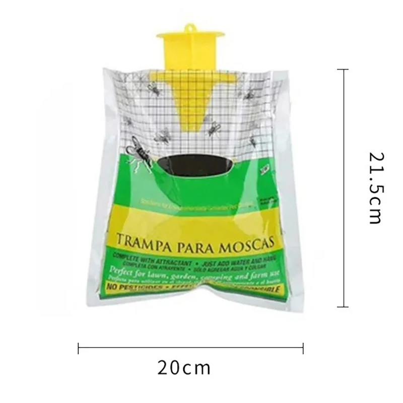For Outdoor Hanging Fly Trap Disposable Insect Bug Attract Fly Catcher Bag Mosquito Trap Catcher Wasp Fly Killer Flie Trap