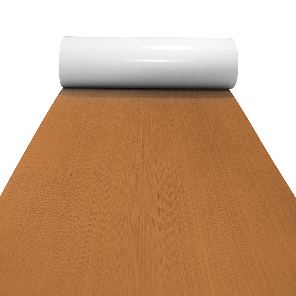 

240x45cm Brushed EVA Foam Teak Non-Slip Floor Decking Sheet Marine RV Boat Mat Self-Adhesive Vehicle CNC-cutting Kayak Stairs