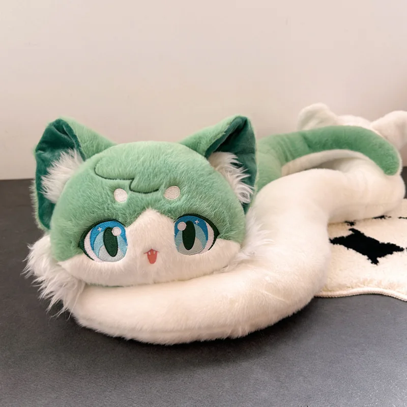 14cm Internet Celebrity Meow Snake Cute Plush Doll Animation Peripheral Zodiac Snake Pillow Holiday Birthday Gifts Toys for Kids