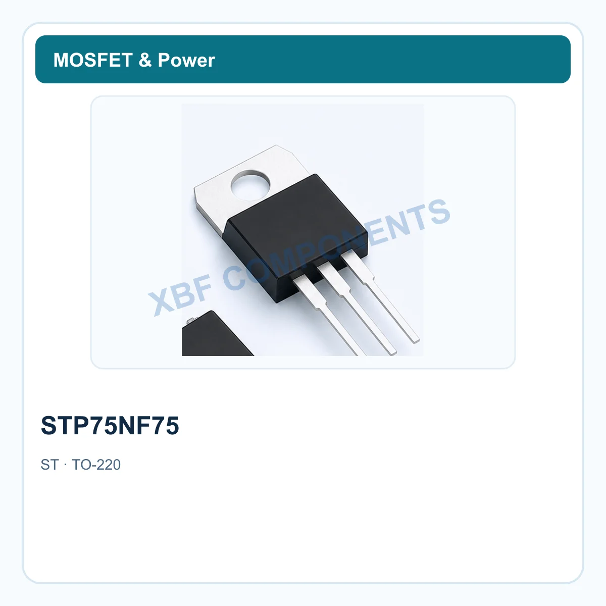 ST STP75NF75 Power Semiconductor N-channel MOSFET, 75 V, 80 A, 9.5 mΩ TO-220