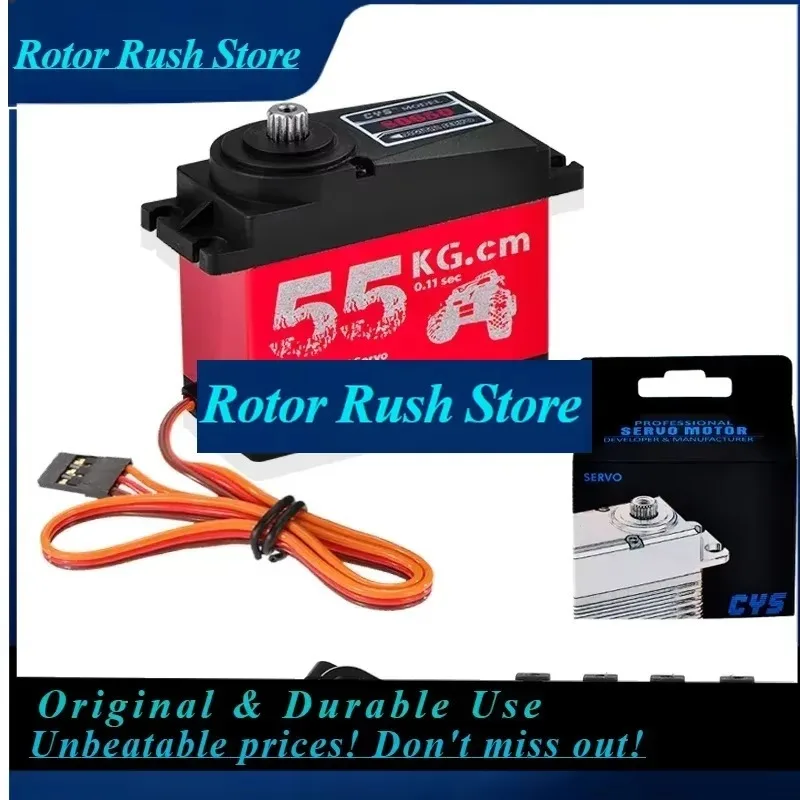 RoRuSCYS-S0650 Large 55Kg HV High Torque Metal Gear Digital Servo For RC Car Boat Airplane HPI Rovan Km Baja 5B 5T RC Servo
