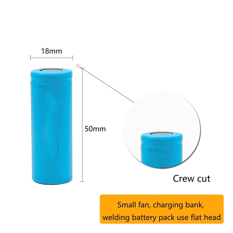 PURFIELD 18500 Batteries Real 1600mAh Li-ion Lithium 3.7V Rechargeable For Toy FlashLight Torch Battery Power Bank LED Energy