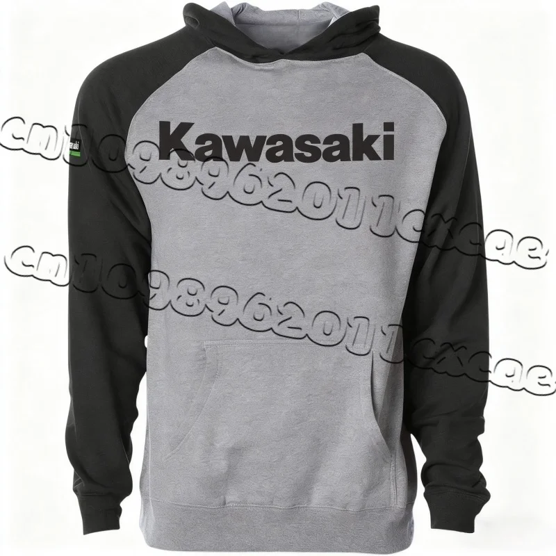 

Kawasaki Classic Hoodie Men's Spring and Autumn Loose Thickened Sports Style Top Fashionable Printed Casual Hoodie Trendy Cool