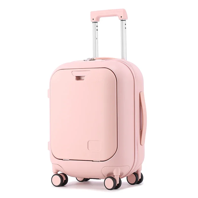 Luggage Suitcase Compartment Front Opening 18 20 24 Inch Boarding Trolley Box 18 Inch Small Password Box for Travel