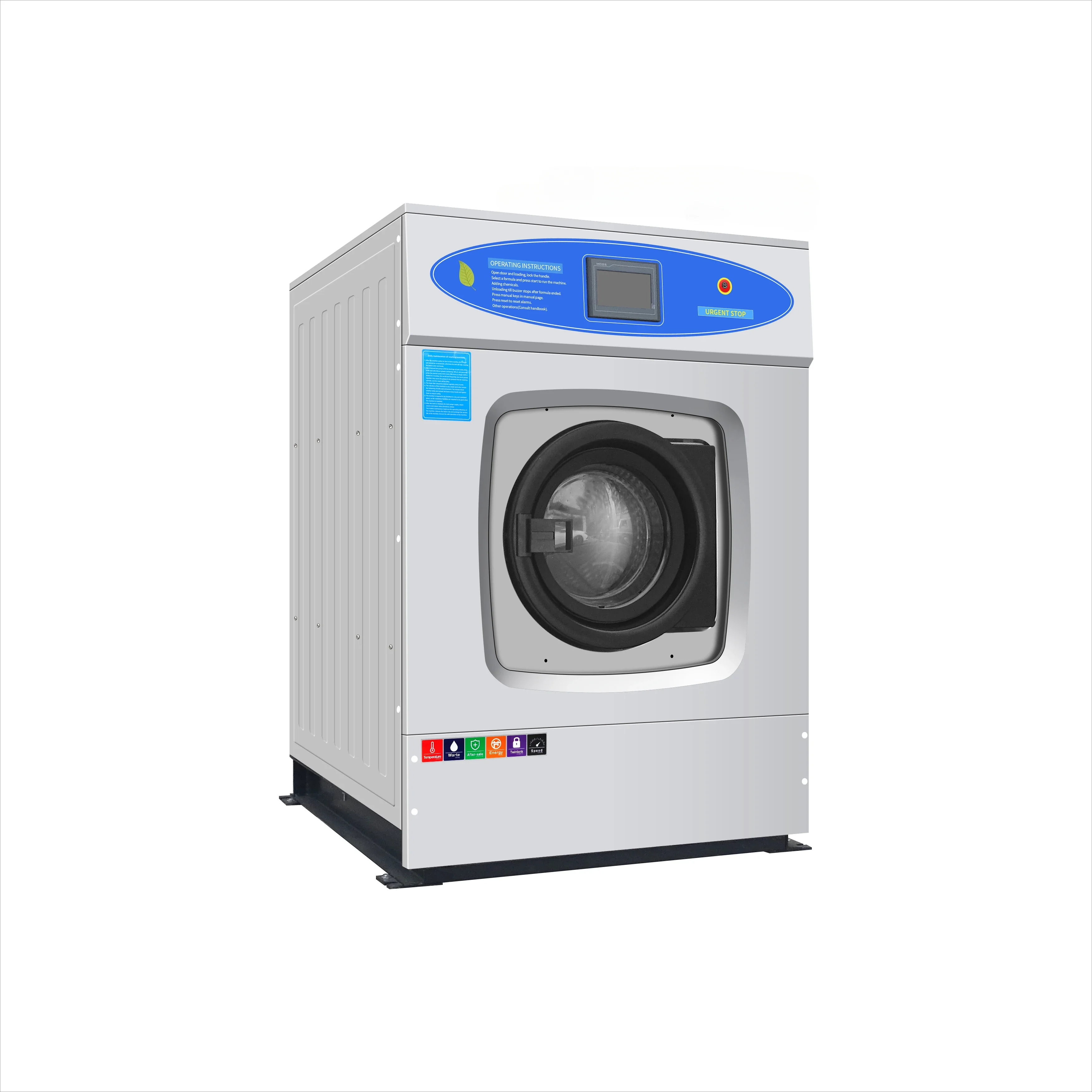 

Hot Sale Durable 304 Stainless Steel Fully Automatic Commercial Washing Machine 20kg Industrial Washing Machine