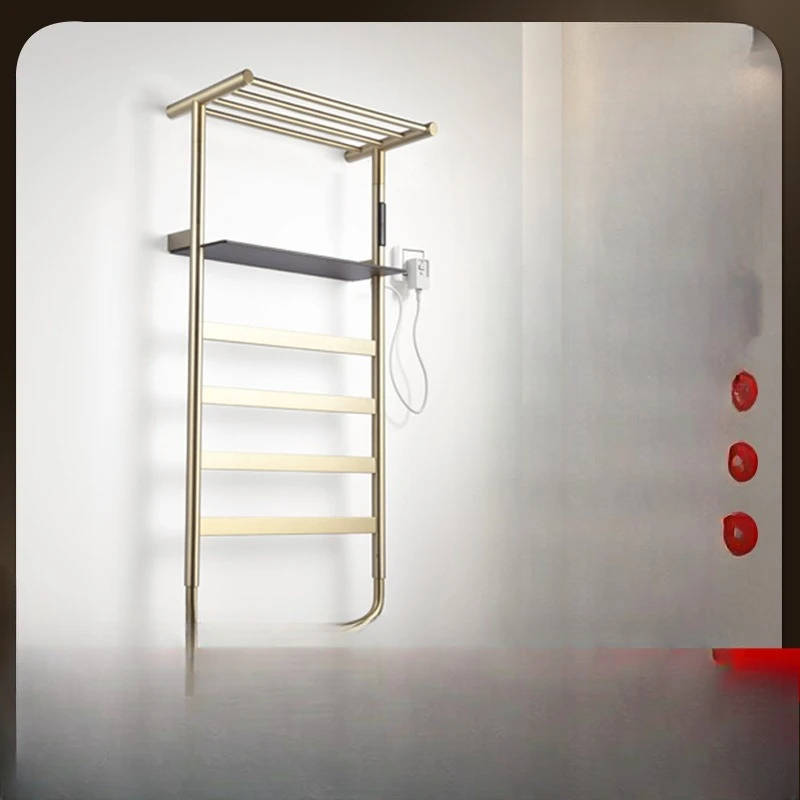 

Electric towel rack stainless steel storage rack for home bathroom