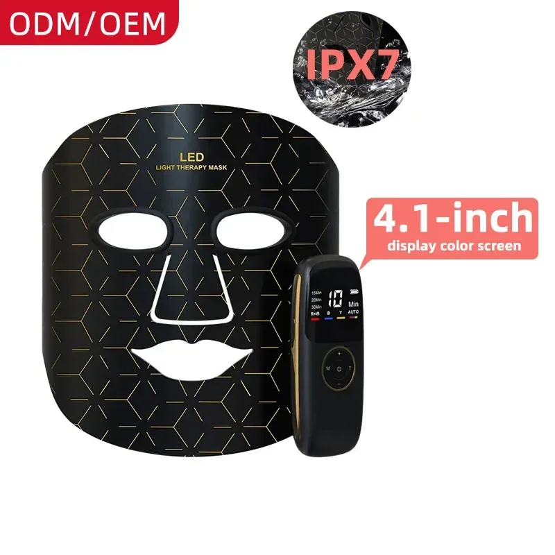 In Stock Hot sale  Firming Electric LED Facial Mask Silicon 4 Colors Light LED Therapy  Machine