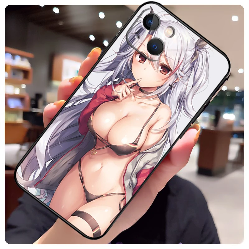 Sexy Anime Bikini Girl Ass Back Case For iPhone 13 Pro Max 16 15 11 12 14 Pro Max mini XR 15 16 Plus 16e Phone Cover
