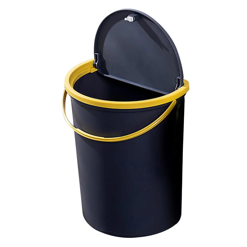 

Trash Bin With Lid Premium Plastic Hanging Kitchen Garbage Can Wall Mounted Storage Container Odor Proof Bug Resistant