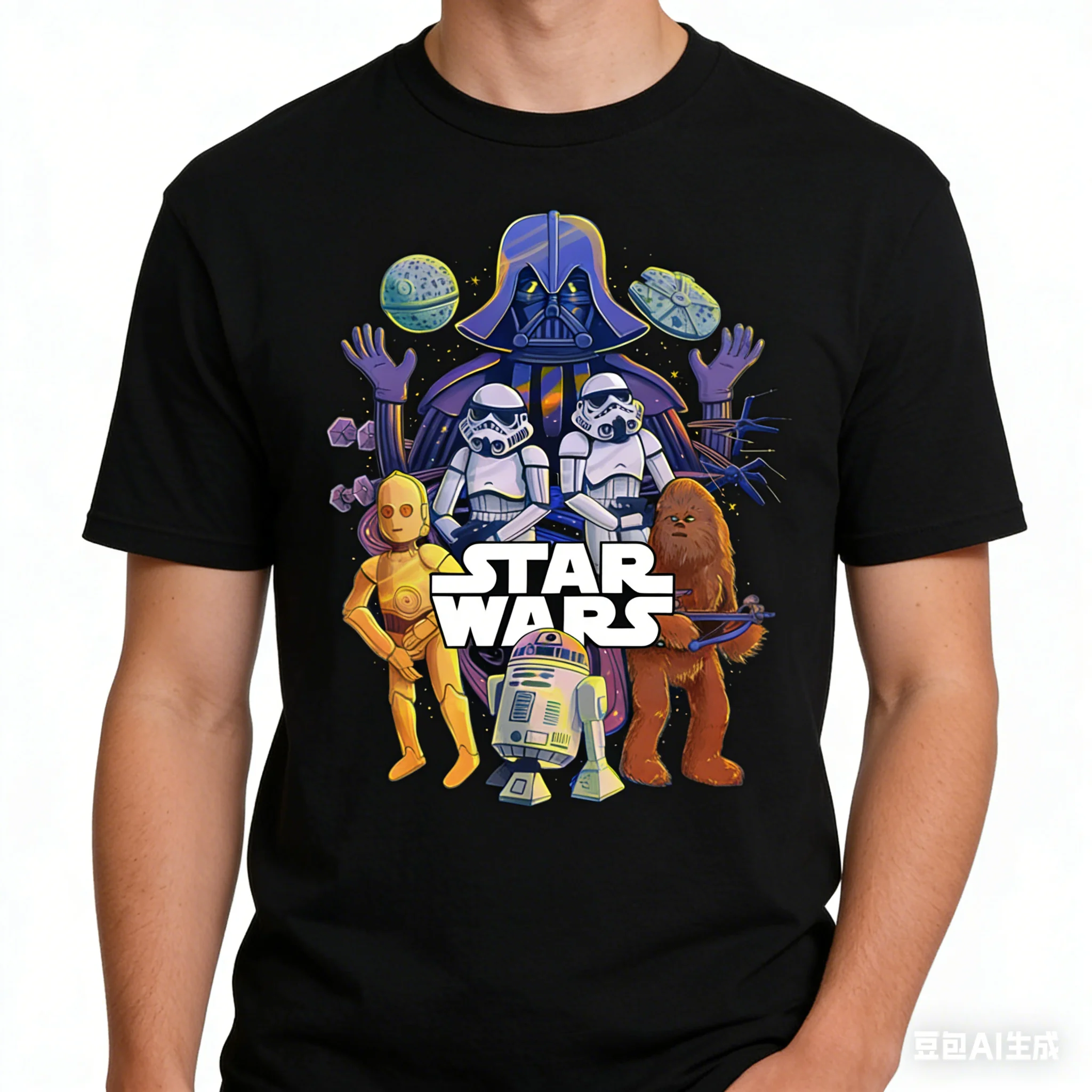 

Лидер продаж, крутые мужские и женские футболки с короткими рукавами, повседневная одежда в стиле ретро в стиле Вселенная, военная уличная одежда с круглым вырезом, топы