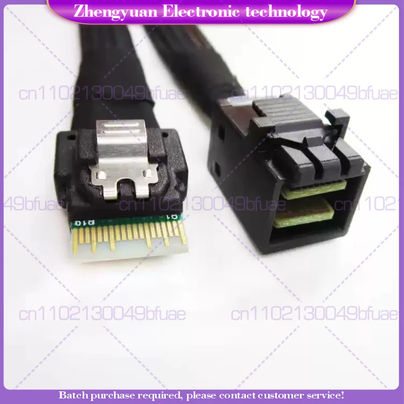 1Pcs main board 38P For SlimSAS SFF-8654 4i to MINI SAS HD 8643 Backplane Data Cable SATA