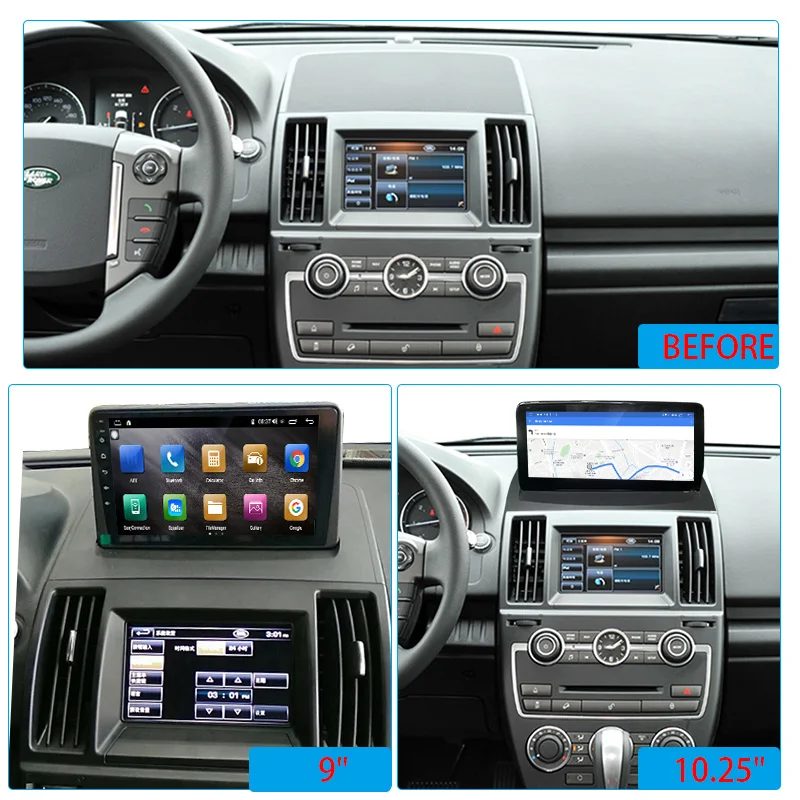 8+128GB Android 13 Car Multimedia Player For Land Rover FREELANDER 2 2013 2014 2015 GPS Navigation Car Radio Stereo Audio DSP