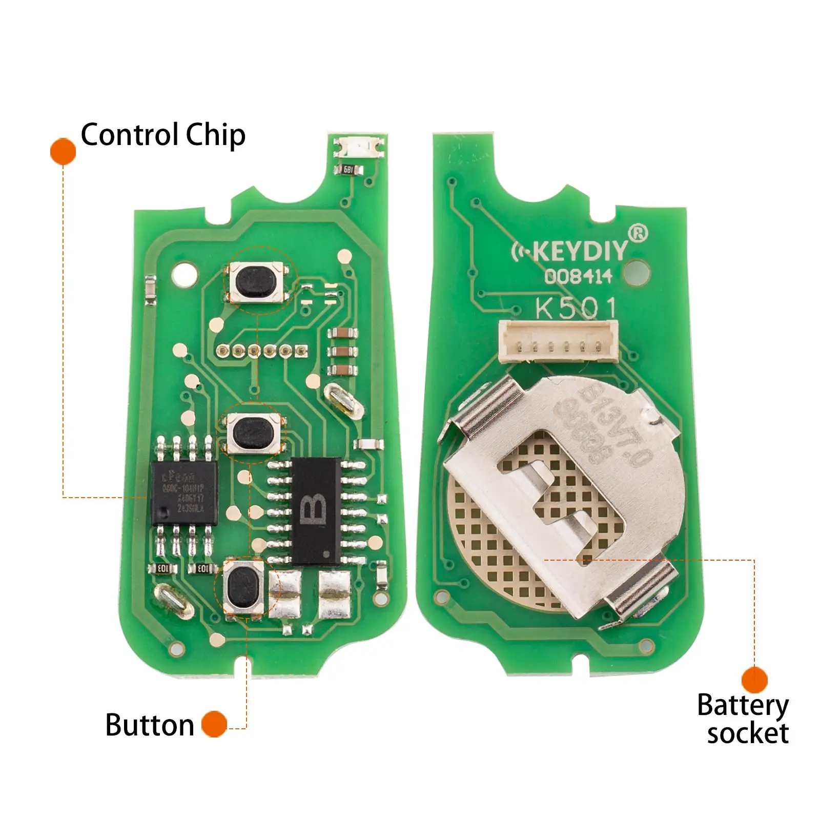KEYDIY KD B13-2 Universal KD Car Remote Key 2 Buttons for Toyota Type Remote Car Key for KD900 Kd-x2 KD Mini Key Programmer