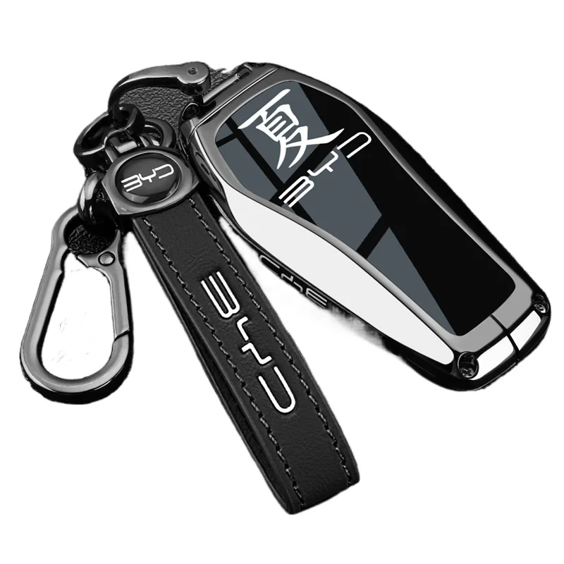 

Premium Zinc Alloy Key Cover Case for BYD Xia DM-i/Surpass/Excellence Edition (2025) - Protective Key Fob Shell Keychain