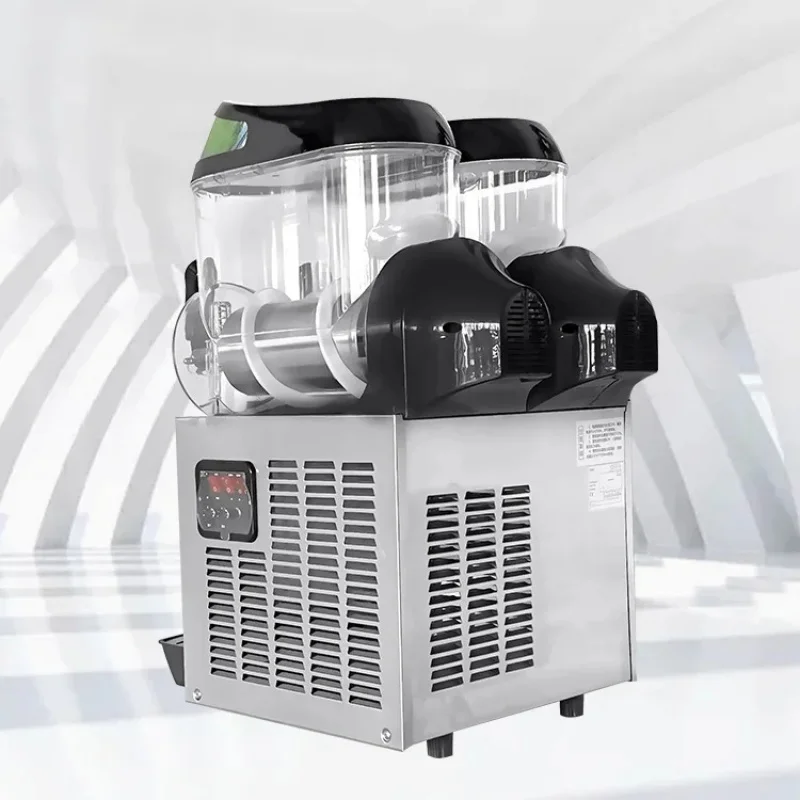 

(Sea shipping) Bokni Commercial Single Double Three Cylinder Snow Melting Machine 10L Slush Smoothie Beverage Machine for Cold D