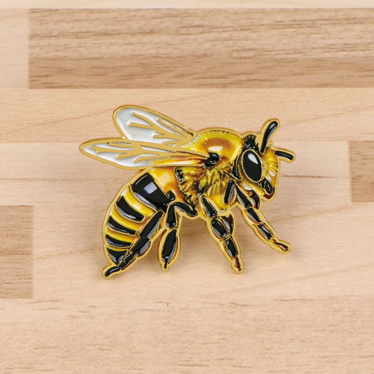 9-teiliges Set niedlicher Bienen-Emaille-Pins, Cartoon-Insekten-Broschen für Mäntel, Kragen, Reversnadeln, Metallabzeichen, Schmuckgeschenk – Detail 6