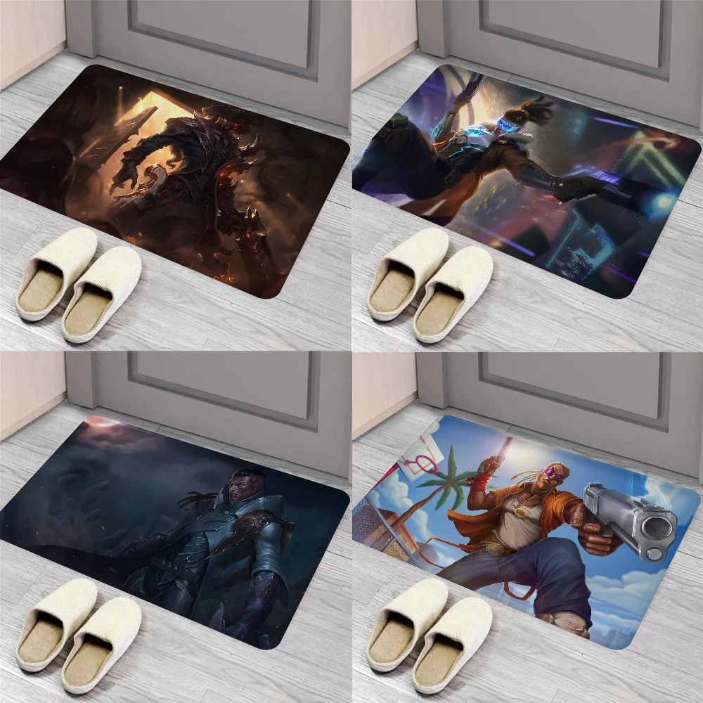 

Lucian LOL League of Legends Floor Mat Entrance Door Mat Nordic Style Home Doormat Bathroom-Toilet Mats Bedroom Hotel Decor Mat