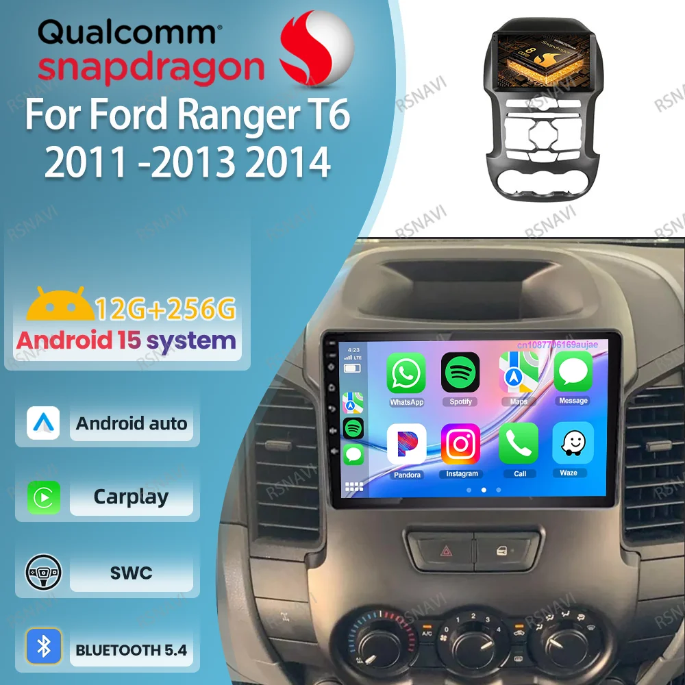 Android 15 Car Radio For Ford Ranger T6 2011 2012 -2013 2014 Motorcycle Stickers Cleaning Machine Mercedes W204 Golf Mk7 H7 Led