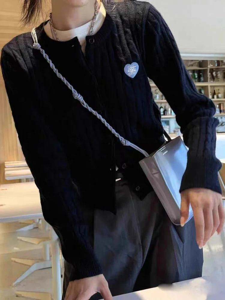 

ROSE женский вязаный кардиган, свитер, осень-зима, новинка, винтажный трикотаж, длинное круглое пальто Sve Ne для женщин