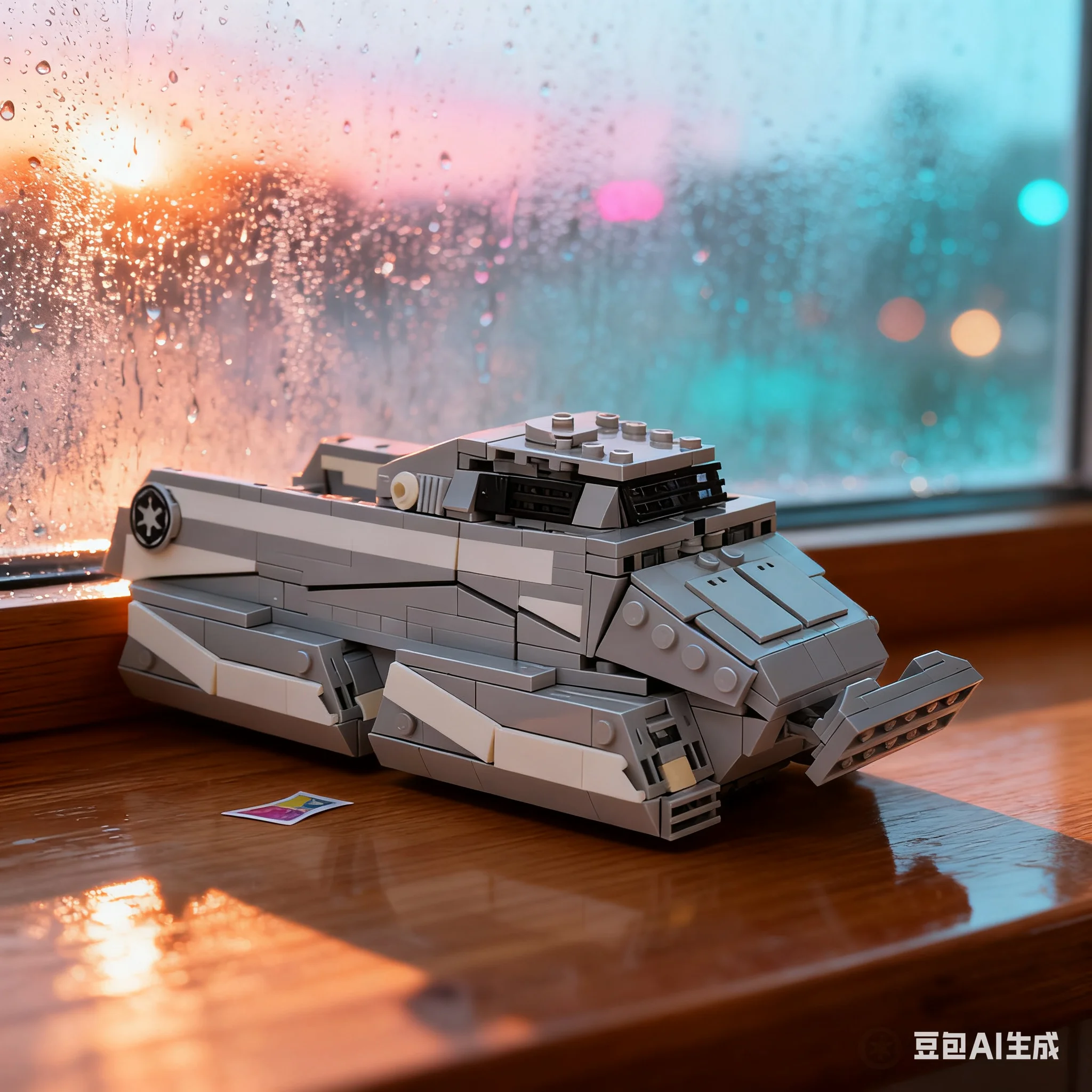 722pcs MOC Star Battle Imperial Armored Personnel Carrier Ghorman Model Building Blocks Architecture Creative Display Collection