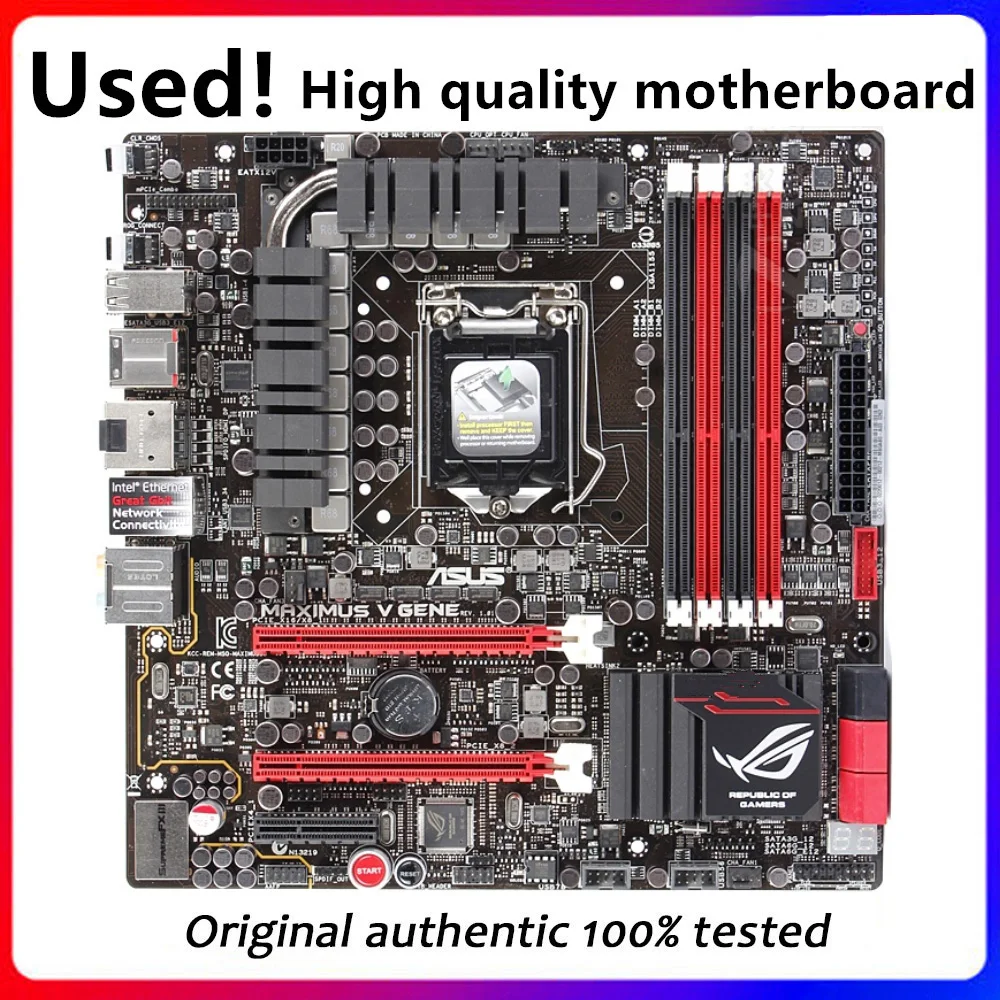 For Asus Maximus VI Gene M6G Desktop Motherboard Z87 Z87M LGA 1150 DDR3 32GB SATA3 USB3.0  Original Used Mainboard