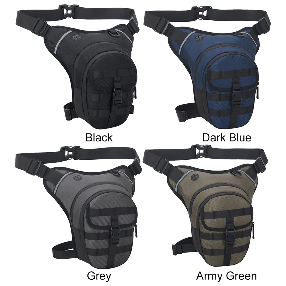 Motorcycle Drop Leg Bag Tactical Fanny Pack Large Capacity Motorcycle Thigh Bag Breathable for Hiking Climbing Fishing