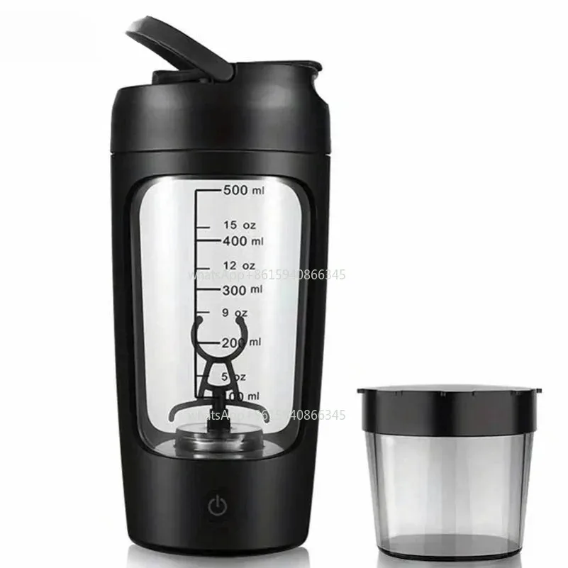 500ML Electric Protein Powder Mixing Cup Automatic Shaker Bottle Mixer Shake Bottle Milk Coffee Blender Kettle fro Gym outdoor