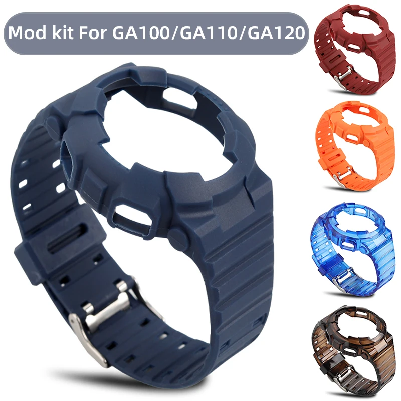 

Refit Bezel GA2110 Mod Kit GA110 120 Morubber accessories for Casio GA-2100 GA-2110 Casiok resin Silicone Case Band Mod Bracelet