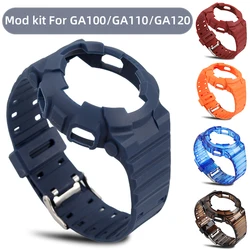 Refit Bezel GA2110 Mod Kit GA110 120 Morubber accessories for Casio GA-2100 GA-2110 Casiok resin Silicone Case Band Mod Bracelet