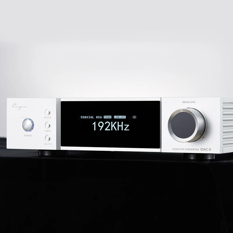 Cayin iDAC-8 Tube DAC dimensioni compatte abbinate a iDAP-8 Streamer digitale e amplificatore per cuffie a stato solido iHA-8