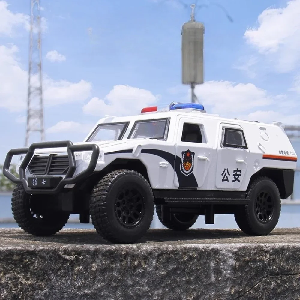 

Police Car Model Toys Metal Diecast Pull Back Doors Opend Vehicles Models Boys Holiday Gifts