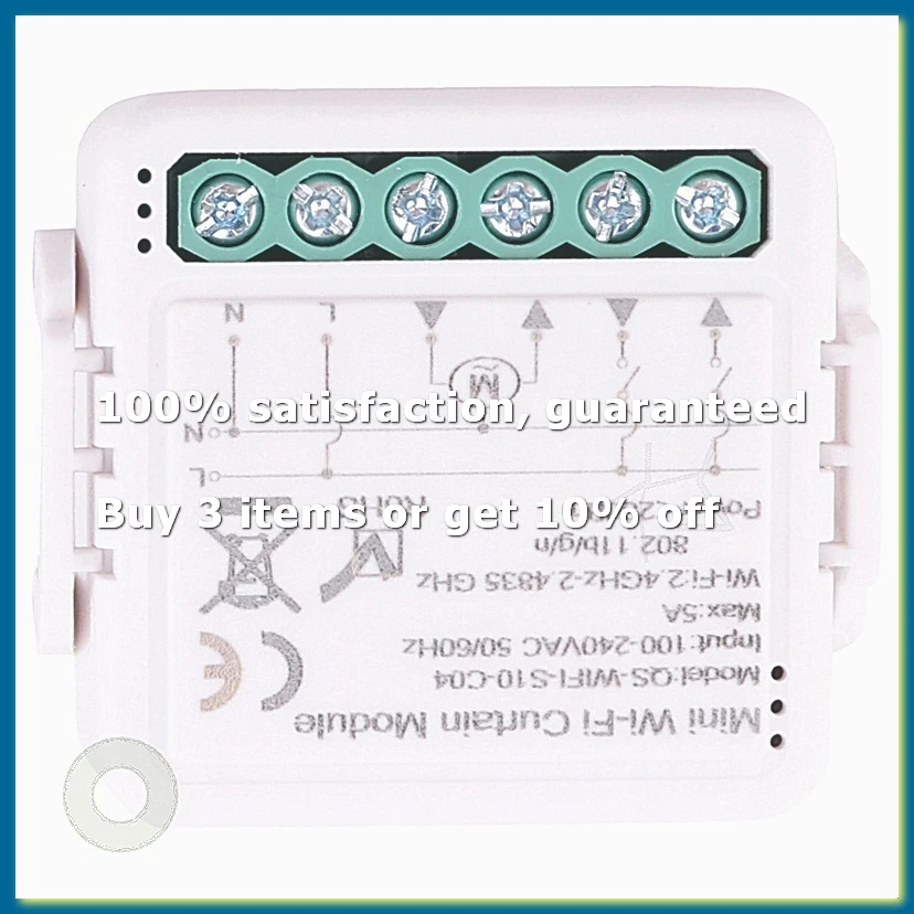 Tuya Smart WiFi Curtain Switch Module for Roller Shutter Electric Motor Smart Life APP Remote Control-DT30