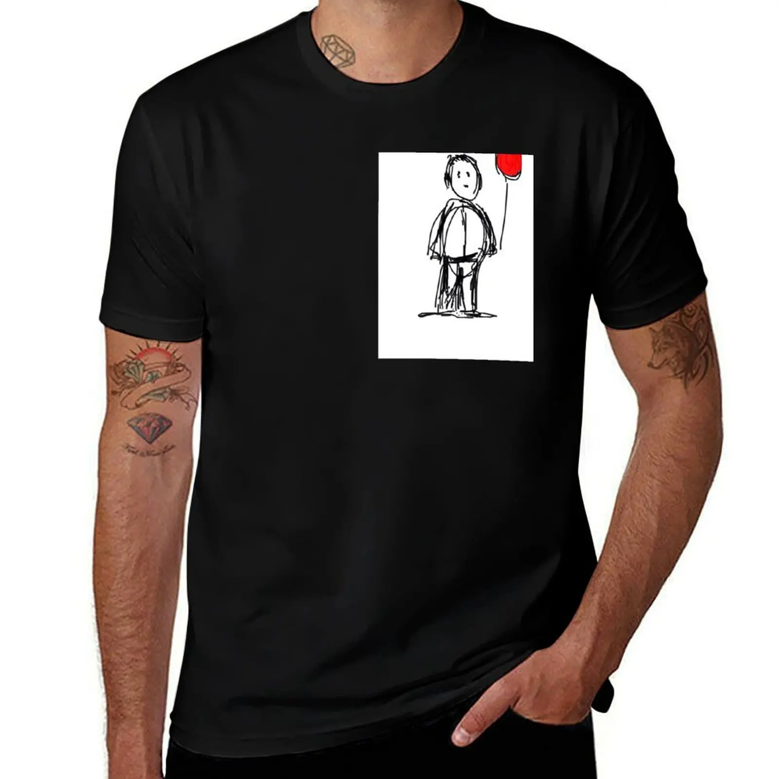 The man with the red balloon T-Shirt Work Wear Lightweight Tee