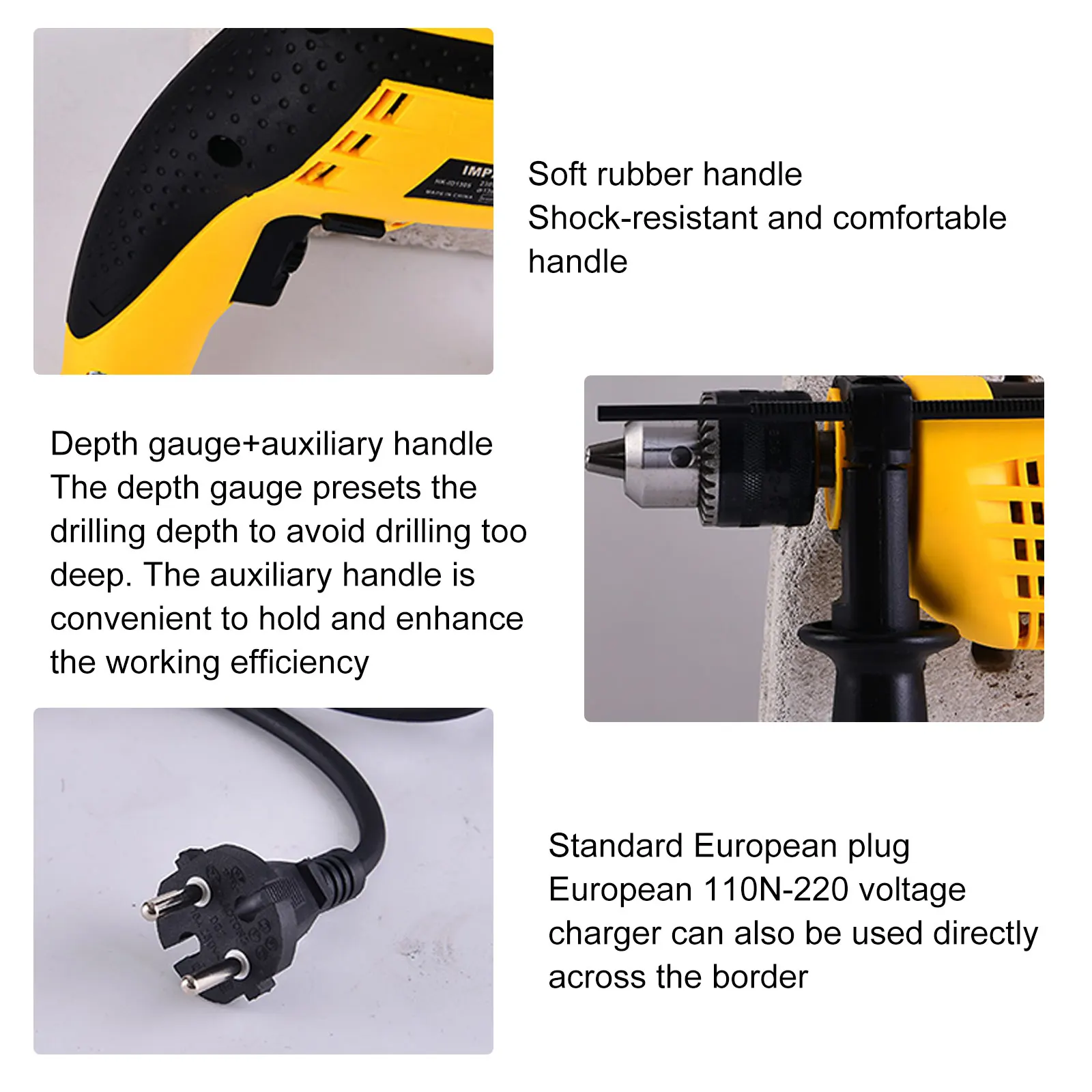 710W Electric Drill Household Large Torque Electric Tool Drill Rotary Tools Kit Home DIY Accessories Dremel Drill Electric Drill