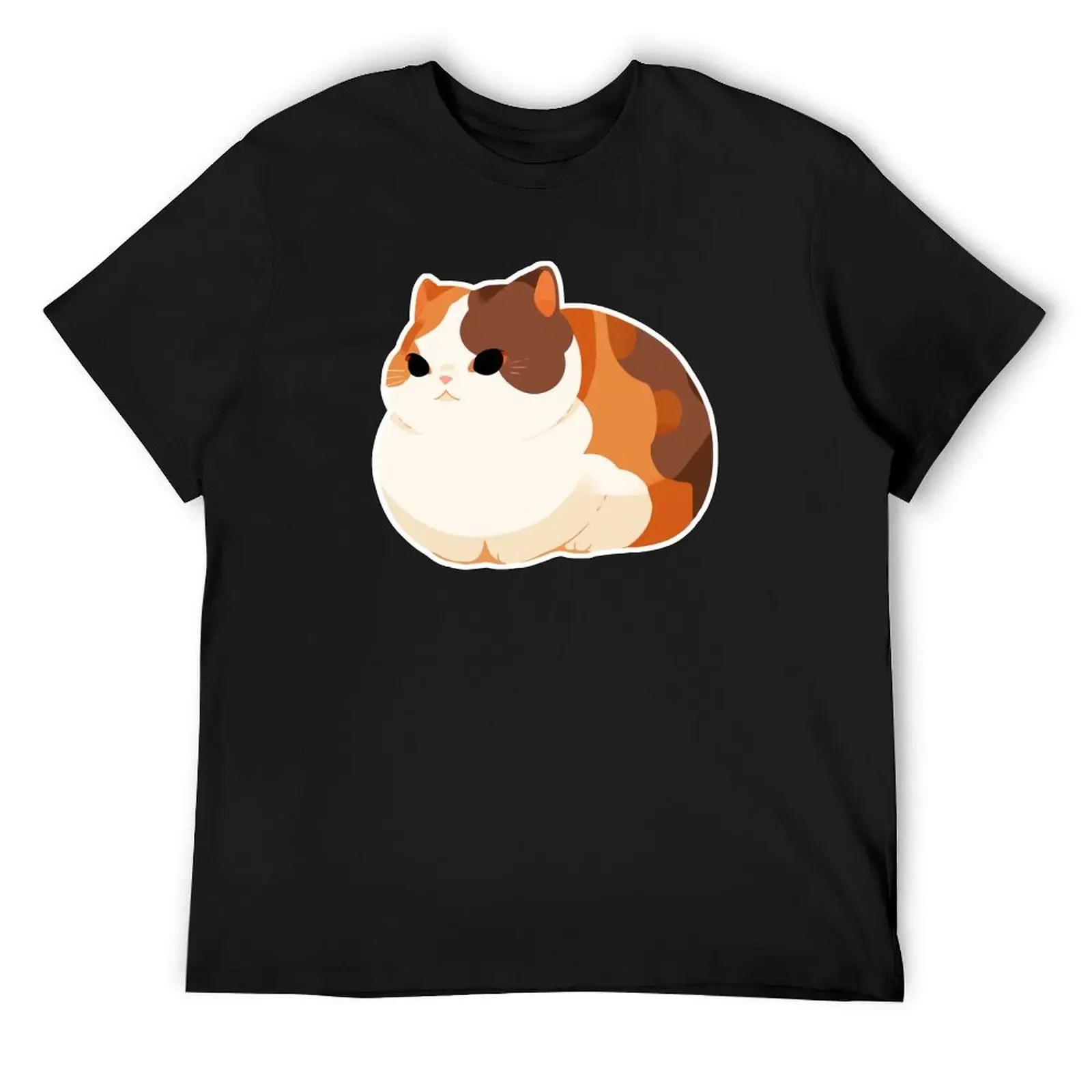 

Chonky Calico Cat T-Shirt summer tops vintage graphic tee anime stuff shirts graphic tee shirts men