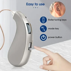 Rechargeable Hearing Aid Mini Adjustable Tone 2025 Best Sound Amplifier Portable Deaf Elderly RIC Hearing Aids Audífonos Ear Aid