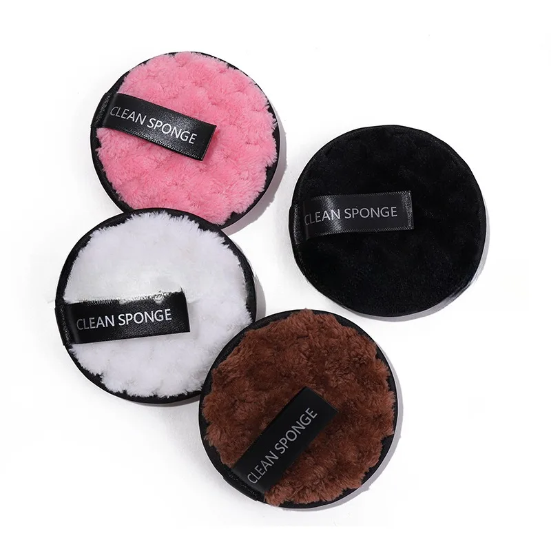 Wash Face and Makeup Remover Cotton Pad Reusable Ultra-fine Fiber Makeup Remover Powder Puff Wash Face and Clean Face Pad