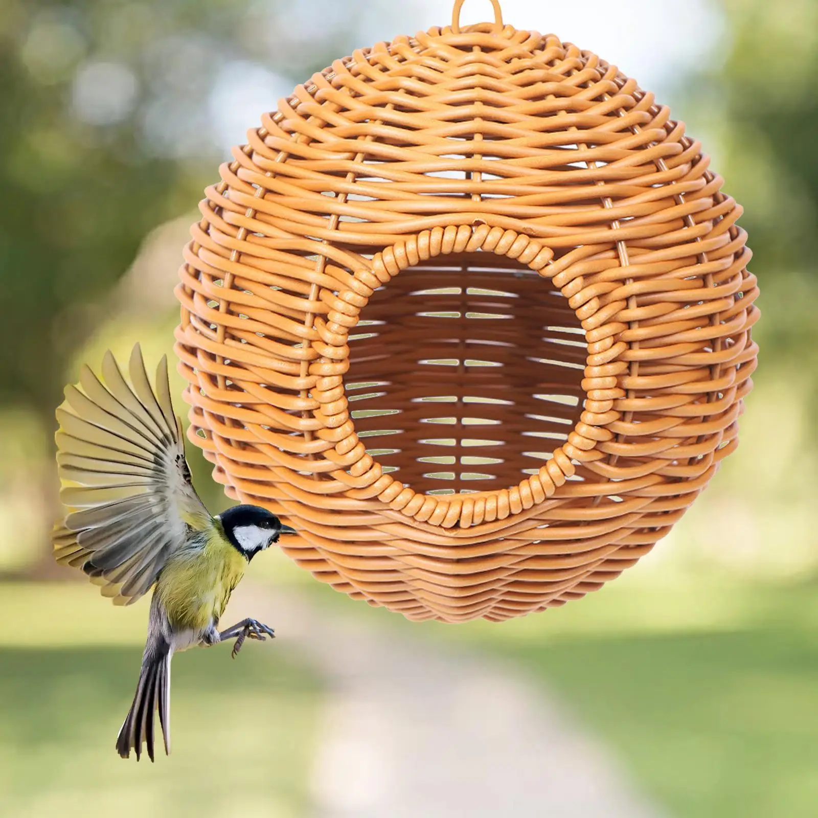 Hamaca colgante para pájaros: nido y columpio para periquitos - imagen 5