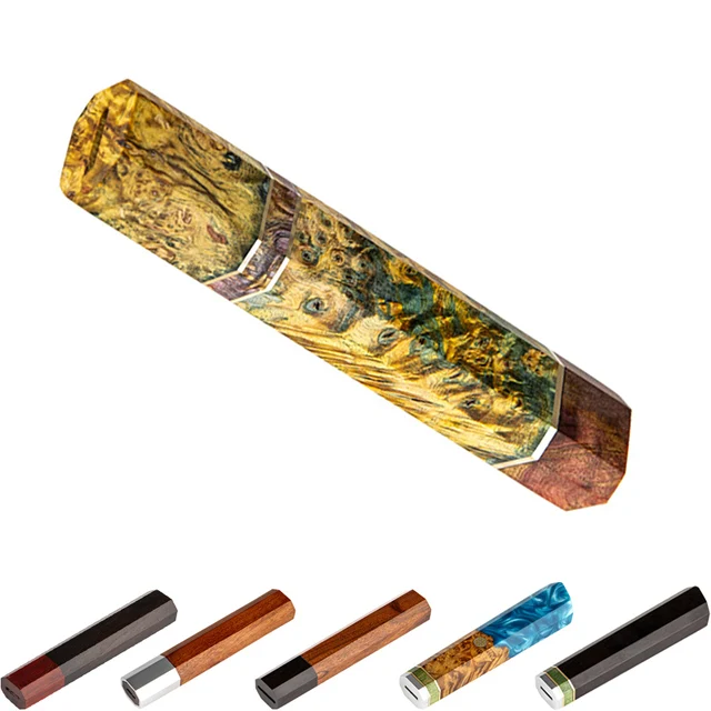 DIY rękojeść noża kuchennego z litego drewna trwała domowa restauracja szef kuchni damasceński japoński Santoku rękojeść noża do krojenia akcesoria