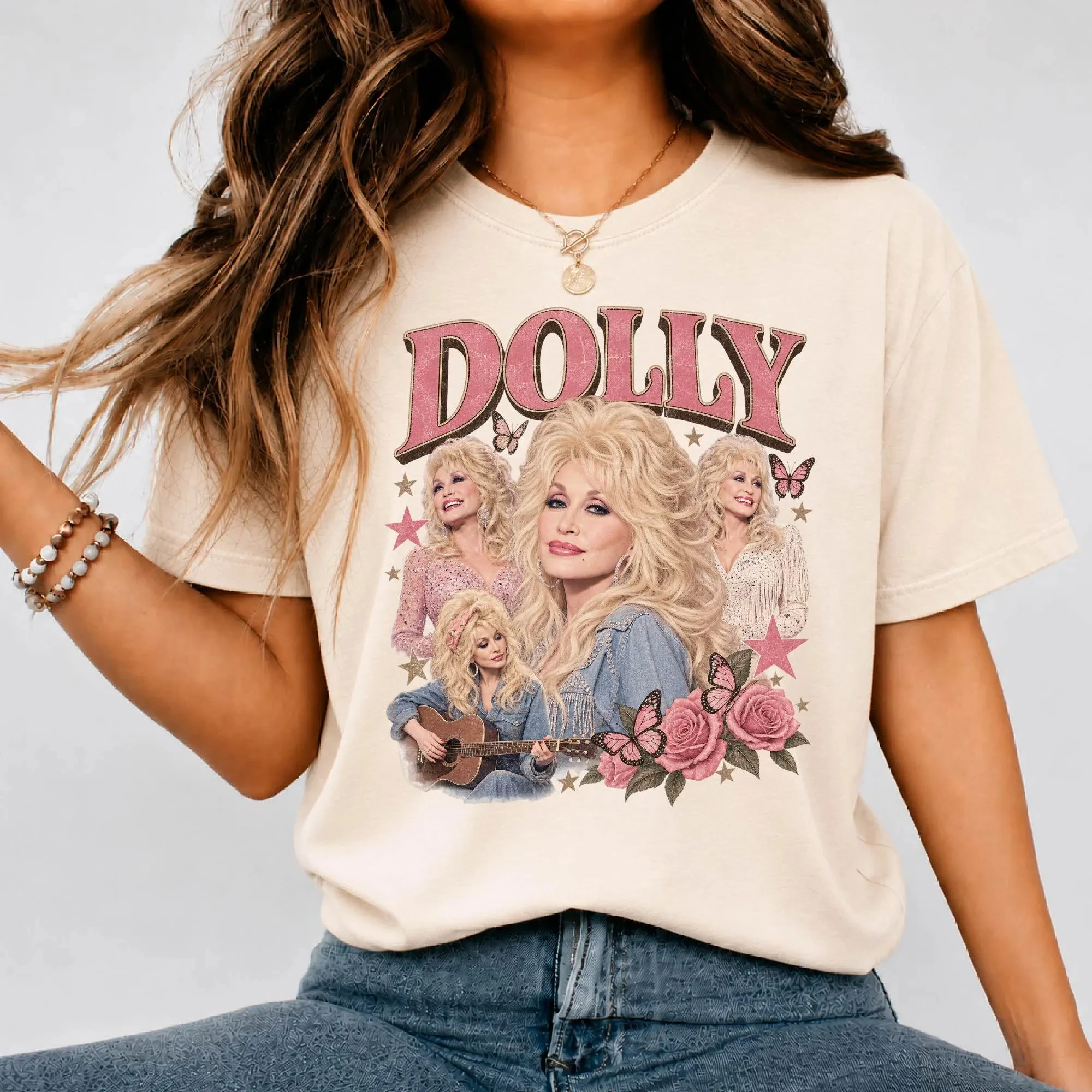 Dolly Parton 1946-2026 Graphic Printing T-shirt Men Women Summer Cotton Clothing Fashion Oversized Short Sleeved Top Streetwear